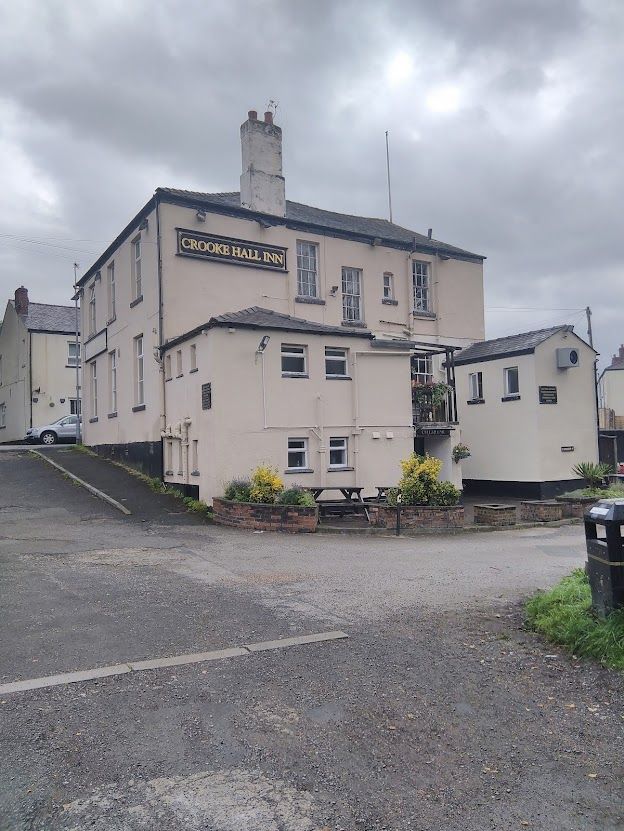 Crook Hall Pub passed on walk
